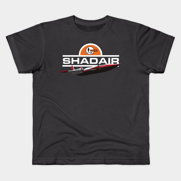 UFO SHADO Shadair Kids T-Shirt by Meta Cortex